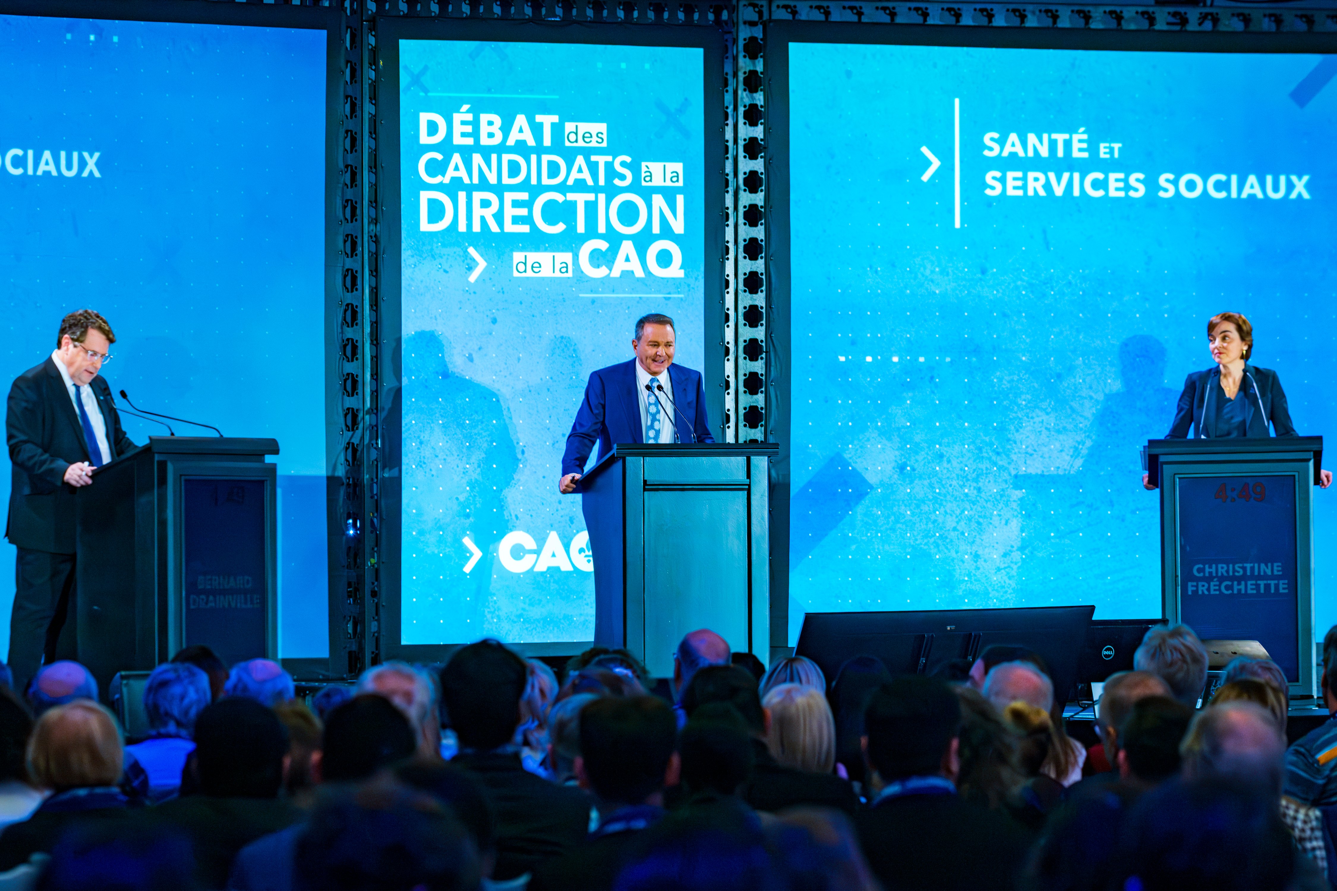 Débat de la CAQ — vue large avec audience